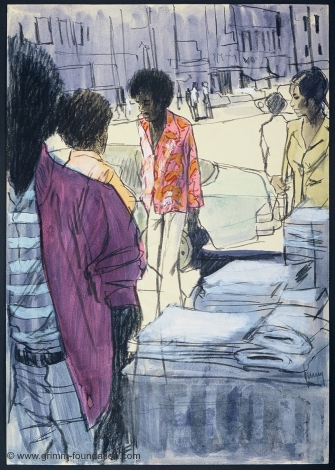 Gerd Grimm, Strassenh&auml;ndler Nwe York 